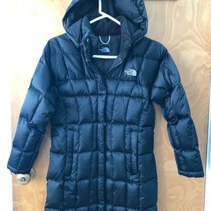 The North Face Puffer Trench Coat Black M